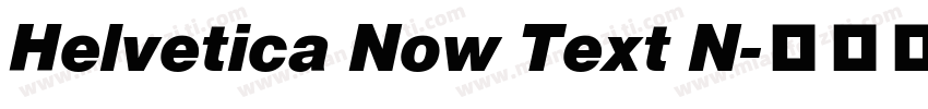 Helvetica Now Text N字体转换